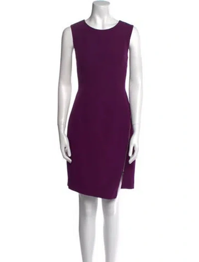 Pre-owned Milly Scoop Neck Mini Dress W/ Tags In Purple
