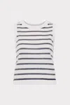 Milly Sequin Knit Sleeveless Shell Top