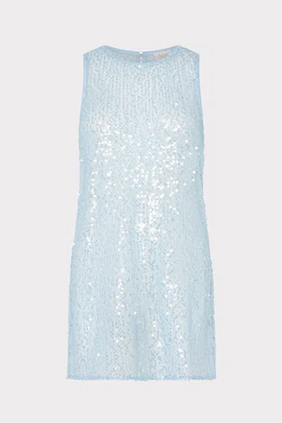 Milly Sequin Mesh Mini Cover-up Dress
