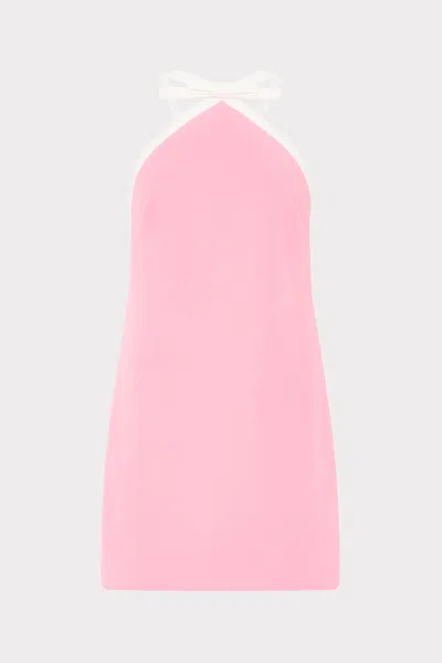Milly Shane Cady Mini Dress In Pink