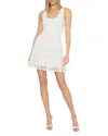Milly Sheer Knit Mini Dress In White