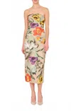 Milly Shiloh Floral-embroidered Sheath Dress In Multi In Multi