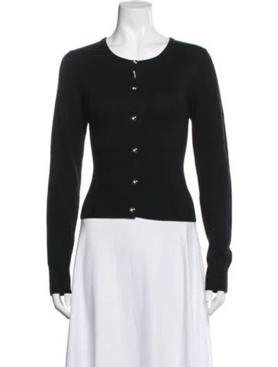 Pre-owned Milly Silk Crew Neck Sweater In Blue