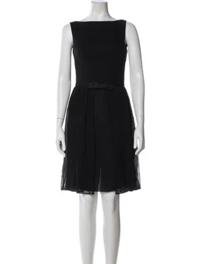 Pre-owned Milly Silk Knee-length Dress In Blue