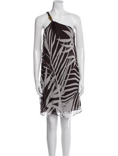 Pre-owned Milly Silk Knee-length Dress W/ Tags In Multi