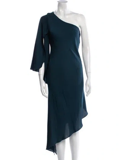 Pre-owned Milly Silk Long Dress In Multi