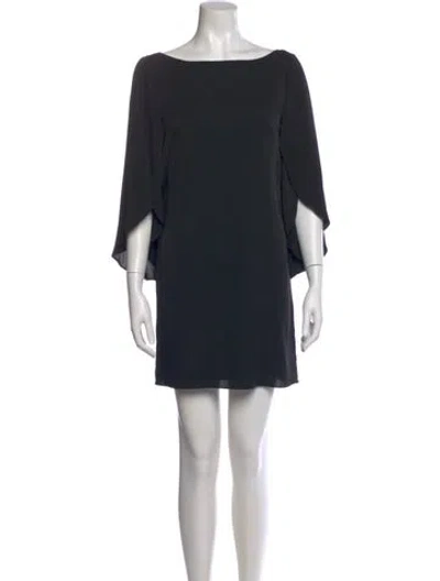 Pre-owned Milly Silk Mini Dress In Black