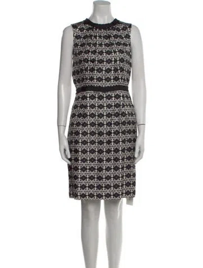 Pre-owned Milly Silk Mini Dress In Black