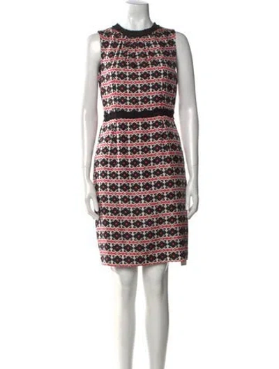 Pre-owned Milly Silk Mini Dress In Black