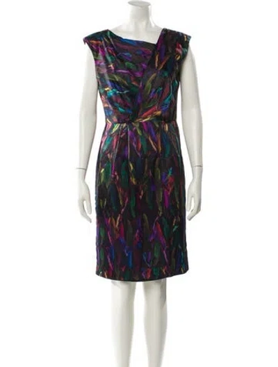 Pre-owned Milly Silk Mini Dress In Black