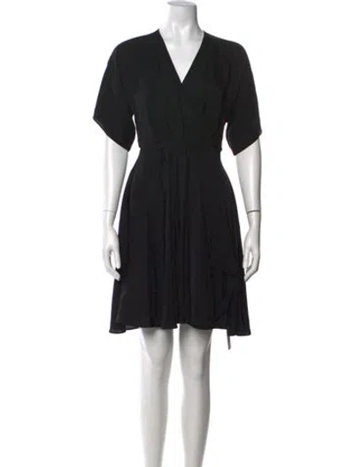 Pre-owned Milly Silk Mini Dress In Black