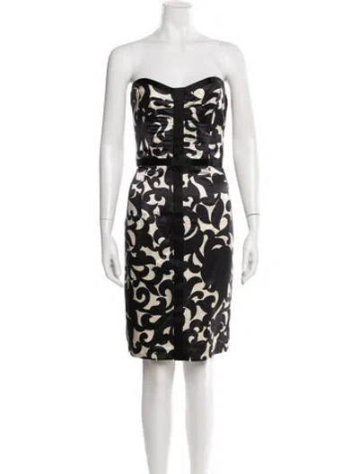 Pre-owned Milly Silk Mini Dress In Black