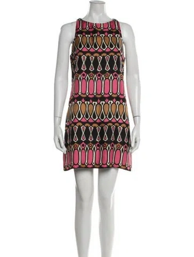 Pre-owned Milly Silk Mini Dress In Black