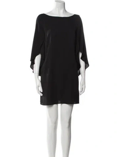 Pre-owned Milly Silk Mini Dress In Blue