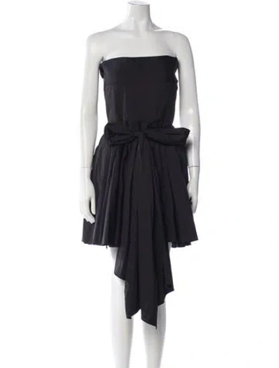 Pre-owned Milly Silk Mini Dress In Blue