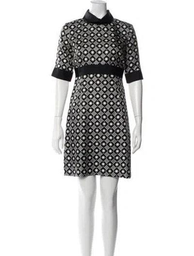 Pre-owned Milly Silk Mini Dress In Blue
