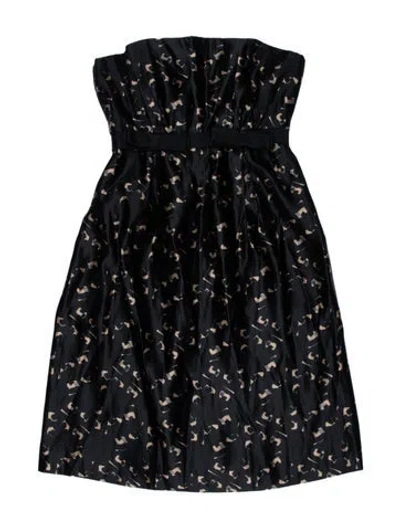 Pre-owned Milly Silk Mini Dress In Multi