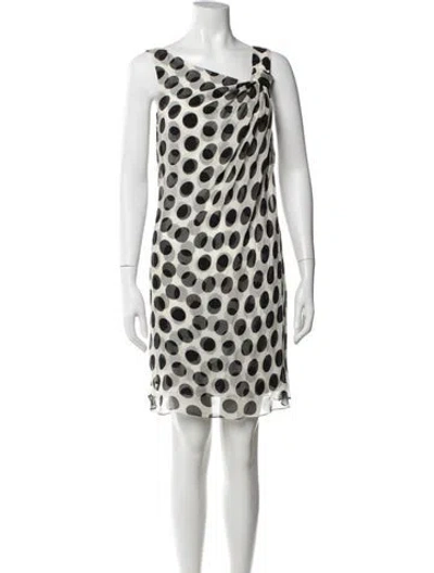 Pre-owned Milly Silk Mini Dress In Multi
