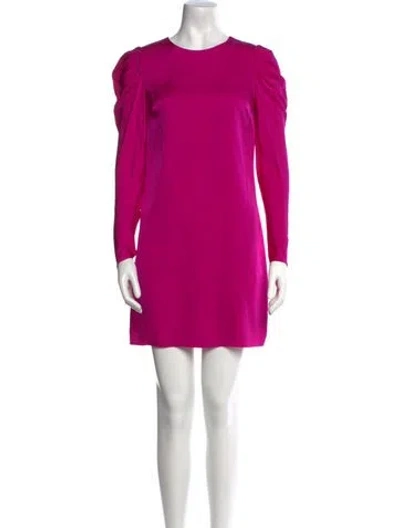 Pre-owned Milly Silk Mini Dress In Pink
