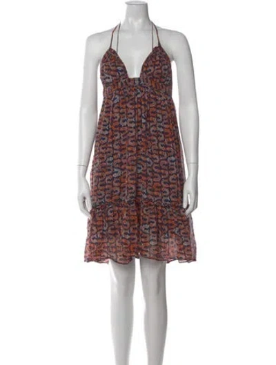 Pre-owned Milly Silk Mini Dress In Pink