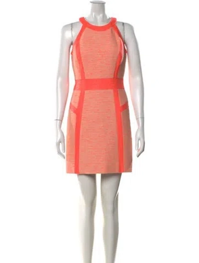 Pre-owned Milly Silk Mini Dress In Pink
