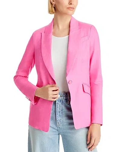 Milly Women's Christelle Linen-blend Blazer In Pink