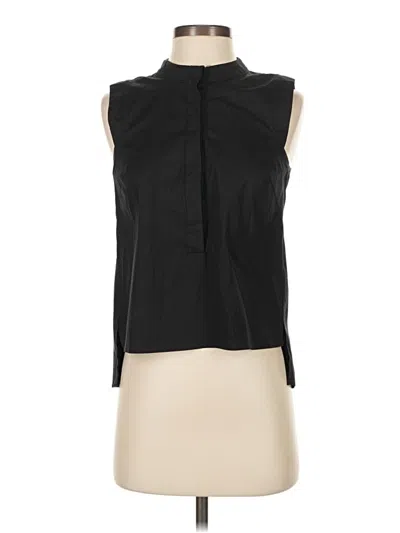 Pre-owned Milly Sleeveless Blouse In Black