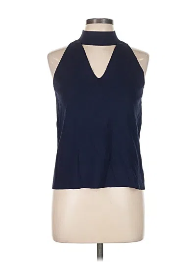 Pre-owned Milly Sleeveless Blouse In Blue