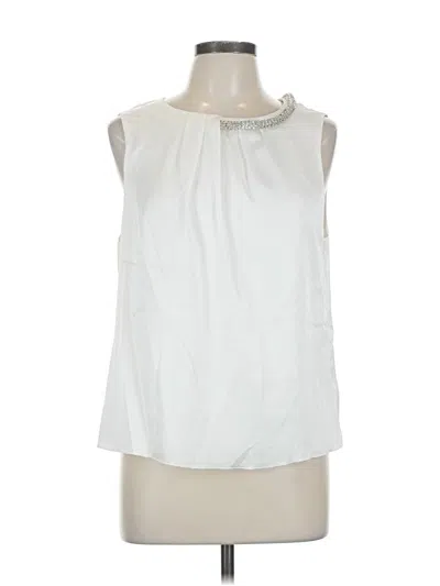 Pre-owned Milly Sleeveless Blouse In White