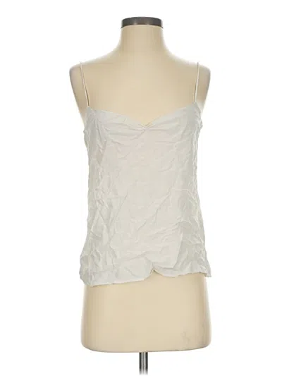 Pre-owned Milly Sleeveless Silk Top Ivory Sweetheart Neckline Tops