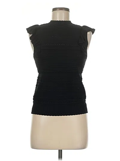 Pre-owned Milly Sleeveless Top Black Cowl Neck Tops