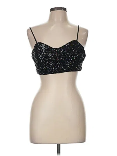 Pre-owned Milly Sleeveless Top Black Sweetheart Neckline Tops