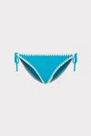 Milly Solid Bikini Bottom In Blue
