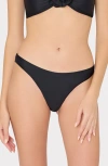 Milly Solid Margot Bikini Bottoms In Black