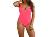 Milly Solid Marini Maillot One Piece Swimsuit In Candy In Pink