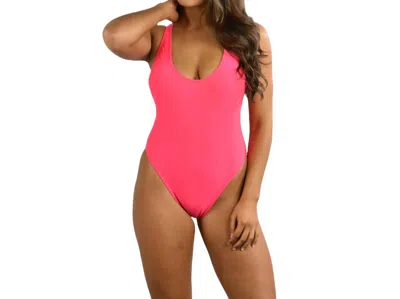 Milly Solid Marini Maillot One Piece Swimsuit In Candy In Pink