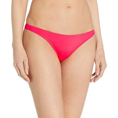 Milly Solid St. Lucia Bikini Bottom In Candy In Pink