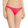 Milly Solid St. Lucia Bikini Bottom In Candy In Red