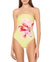 Milly Songe D'iris Strapless One Piece In Multi