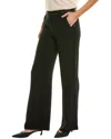 Milly Sorin Low-rise Satin Pant In Black