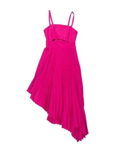 Pre-owned Milly Square Neckline Midi Length Dress In Pink