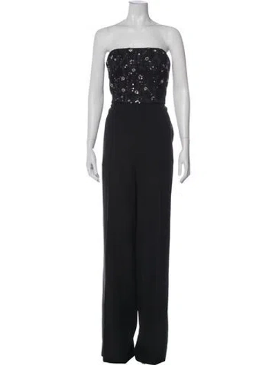 Pre-owned Milly Strapless Jumpsuit W/ Tags In Gray