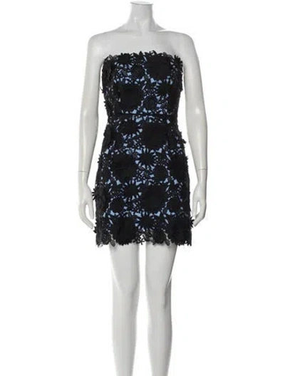 Pre-owned Milly Strapless Mini Dress W/ Tags In Multi