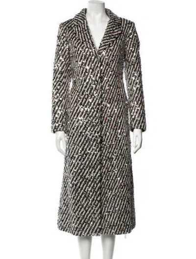 Pre-owned Milly Striped Coat In Multicolor