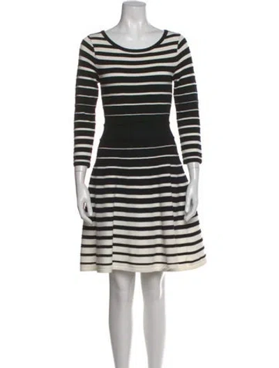 Pre-owned Milly Striped Knee-length Dress In Multi