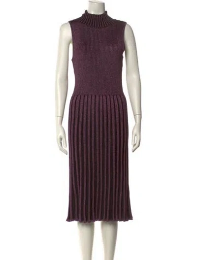 Pre-owned Milly Striped Midi Length Dress