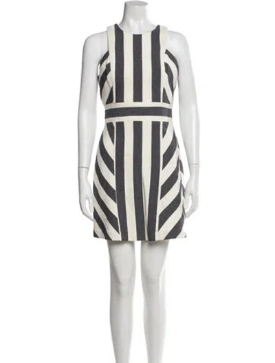 Pre-owned Milly Striped Mini Dress