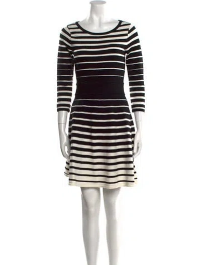 Pre-owned Milly Striped Mini Dress In Multi