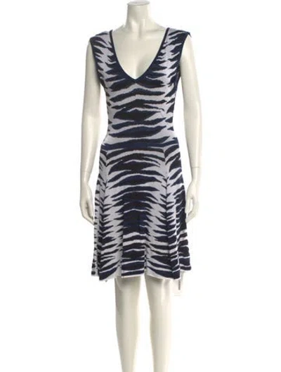 Pre-owned Milly Striped Mini Dress In Multi