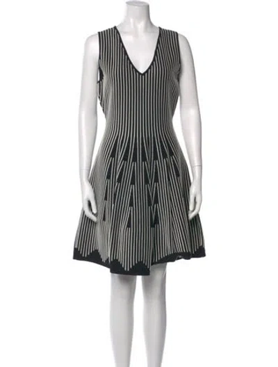 Pre-owned Milly Striped Mini Dress In Multi